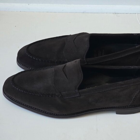 Allen Edmonds Mercer Street Suede Penny Loafers - Brown - 14D - Picture 1 of 9